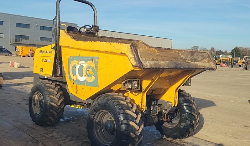 2018 Mecalac TA9 Site Dumpers For Auction: Leeds -27th, 28th, 29th, 30th November 24 @ 8:00am full