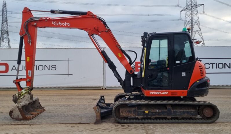 2020 Kubota KX080-4A2 6 Ton+ Excavators For Auction: Leeds -27th, 28th, 29th, 30th November 24 @ 8:00am full