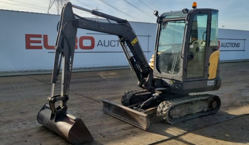 2015 Volvo EC27C Mini Excavators For Auction: Leeds -27th, 28th, 29th, 30th November 24 @ 8:00am