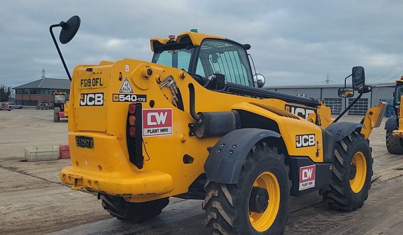 2019 JCB 540-170 Telehandlers For Auction: Leeds -27th, 28th, 29th, 30th November 24 @ 8:00am full