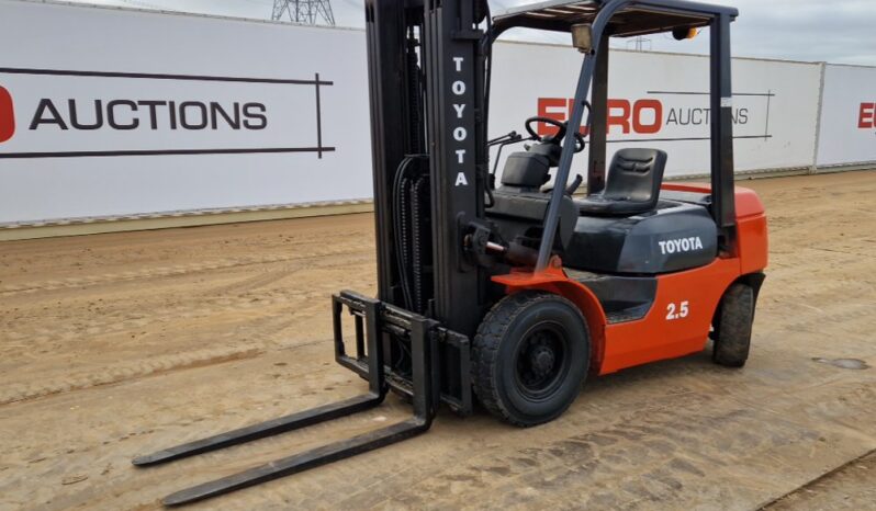 Toyota 02-7FDF25 Forklifts For Auction: Leeds -27th, 28th, 29th, 30th November 24 @ 8:00am