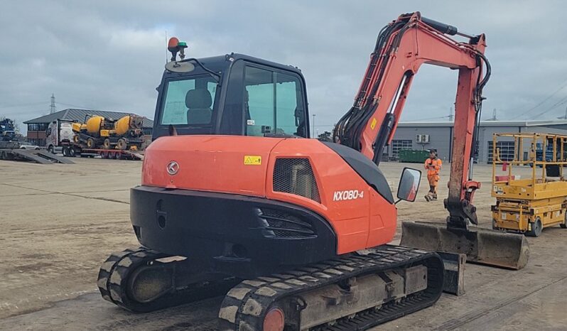 2016 Kubota KX080-4A 6 Ton+ Excavators For Auction: Leeds -27th, 28th, 29th, 30th November 24 @ 8:00am full