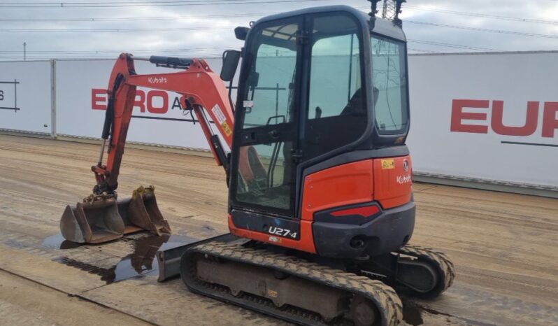 2015 Kubota U27-4 Mini Excavators For Auction: Leeds -27th, 28th, 29th, 30th November 24 @ 8:00am full