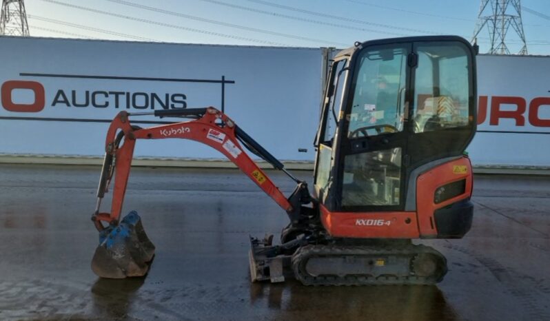 2014 Kubota KX016-4 Mini Excavators For Auction: Leeds -27th, 28th, 29th, 30th November 24 @ 8:00am full