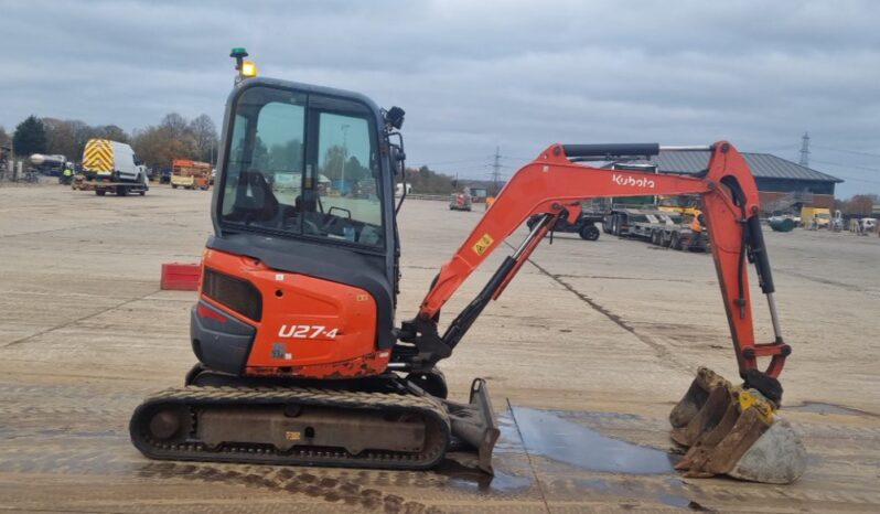 2015 Kubota U27-4 Mini Excavators For Auction: Leeds -27th, 28th, 29th, 30th November 24 @ 8:00am full