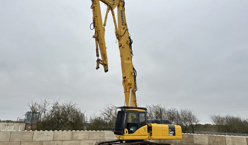 Komatsu PC340 HRD-7 21m High Reach Demolition Excavator full