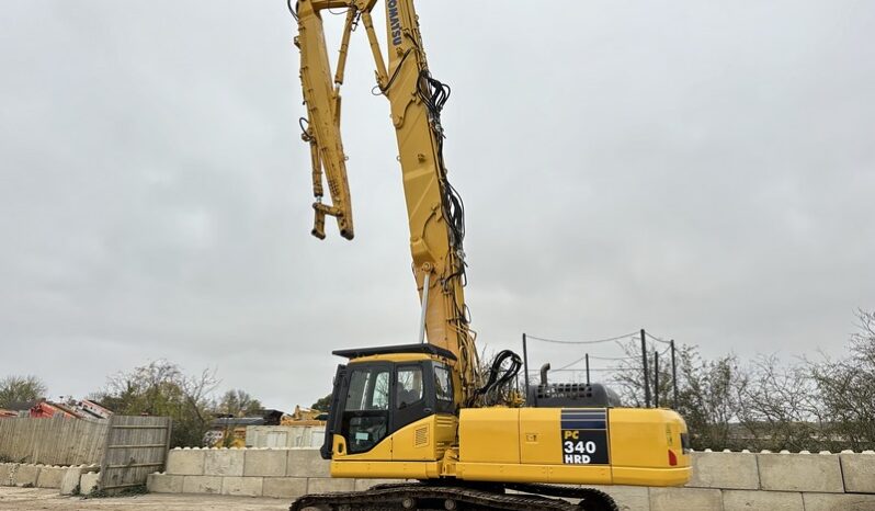 Komatsu PC340 HRD-7 21m High Reach Demolition Excavator full