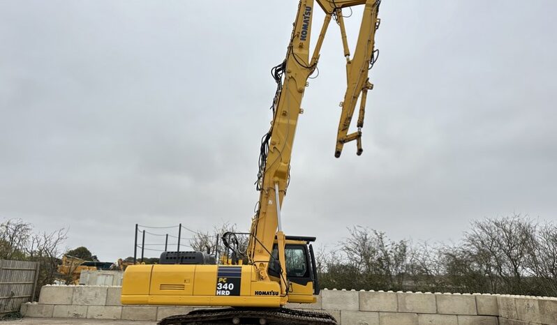 Komatsu PC340 HRD-7 21m High Reach Demolition Excavator full