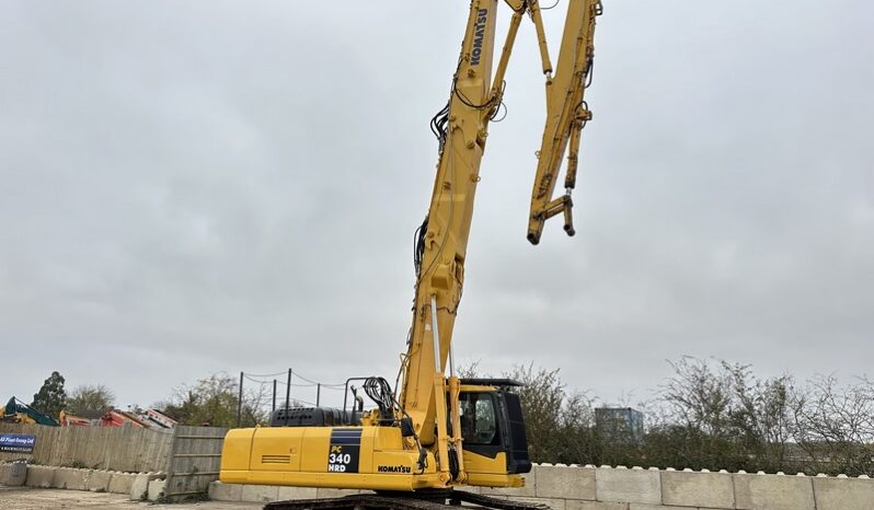 Komatsu PC340 HRD-7 21m High Reach Demolition Excavator full