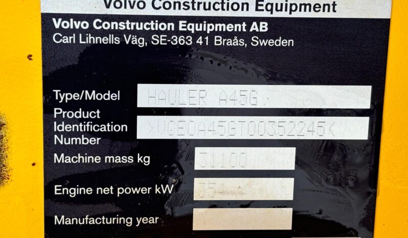 2019  Volvo A45G, 352245 full