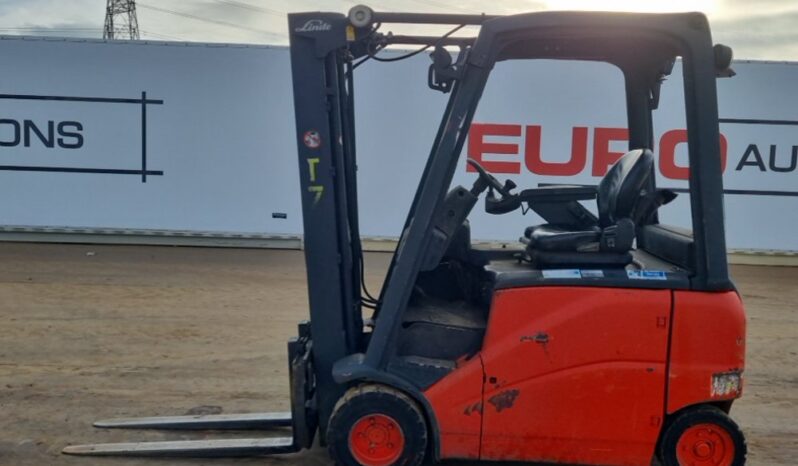 2012 Linde E18PH-01 Forklifts For Auction: Leeds -27th, 28th, 29th, 30th November 24 @ 8:00am full