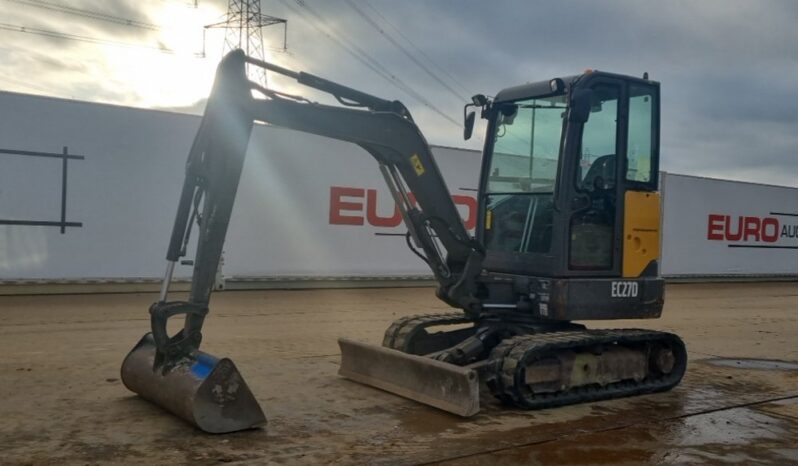 2018 Volvo EC27D Mini Excavators For Auction: Leeds -27th, 28th, 29th, 30th November 24 @ 8:00am