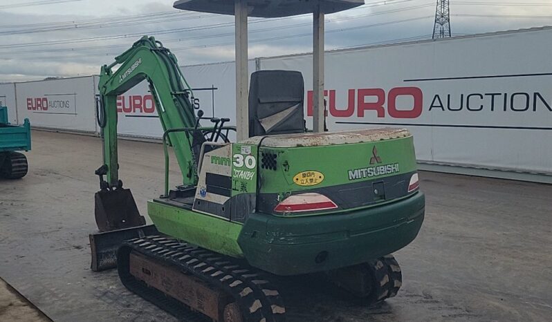 Mitsubishi MM30 Mini Excavators For Auction: Leeds -27th, 28th, 29th, 30th November 24 @ 8:00am full