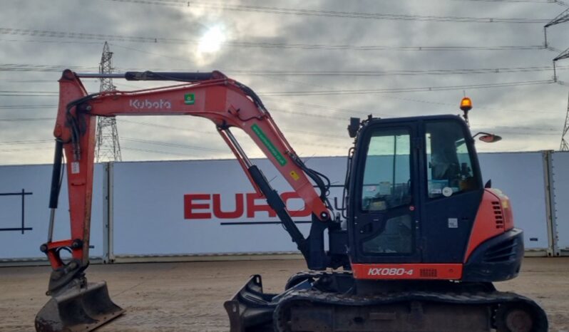 2016 Kubota KX080-4 6 Ton+ Excavators For Auction: Leeds -27th, 28th, 29th, 30th November 24 @ 8:00am full