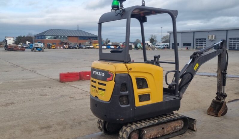 2016 Volvo EC15D Mini Excavators For Auction: Leeds -27th, 28th, 29th, 30th November 24 @ 8:00am full