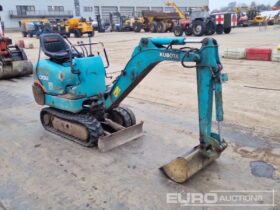 Kubota K008 Micro Excavators For Auction: Leeds -27th, 28th, 29th, 30th November 24 @ 8:00am full