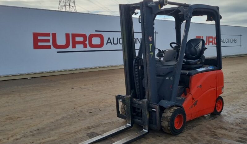 2012 Linde E18PH-01 Forklifts For Auction: Leeds -27th, 28th, 29th, 30th November 24 @ 8:00am