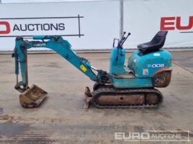 Kubota K008 Micro Excavators For Auction: Leeds -27th, 28th, 29th, 30th November 24 @ 8:00am full