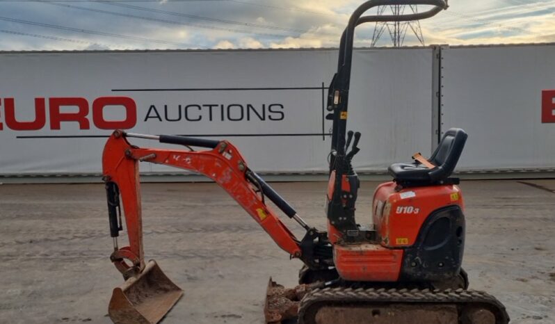 2016 Kubota U10-3 Mini Excavators For Auction: Leeds -27th, 28th, 29th, 30th November 24 @ 8:00am full