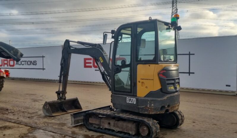 2018 Volvo EC27D Mini Excavators For Auction: Leeds -27th, 28th, 29th, 30th November 24 @ 8:00am full