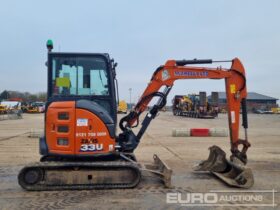 2021 Hitachi ZX33U-6 CLR Mini Excavators For Auction: Leeds -27th, 28th, 29th, 30th November 24 @ 8:00am full