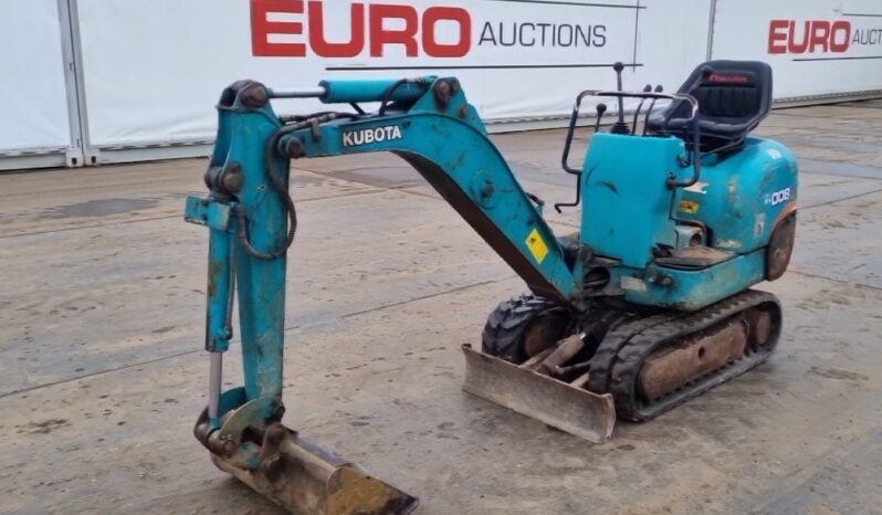 Kubota K008 Micro Excavators For Auction: Leeds -27th, 28th, 29th, 30th November 24 @ 8:00am