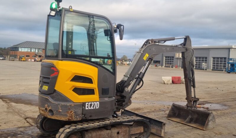 2018 Volvo EC27D Mini Excavators For Auction: Leeds -27th, 28th, 29th, 30th November 24 @ 8:00am full