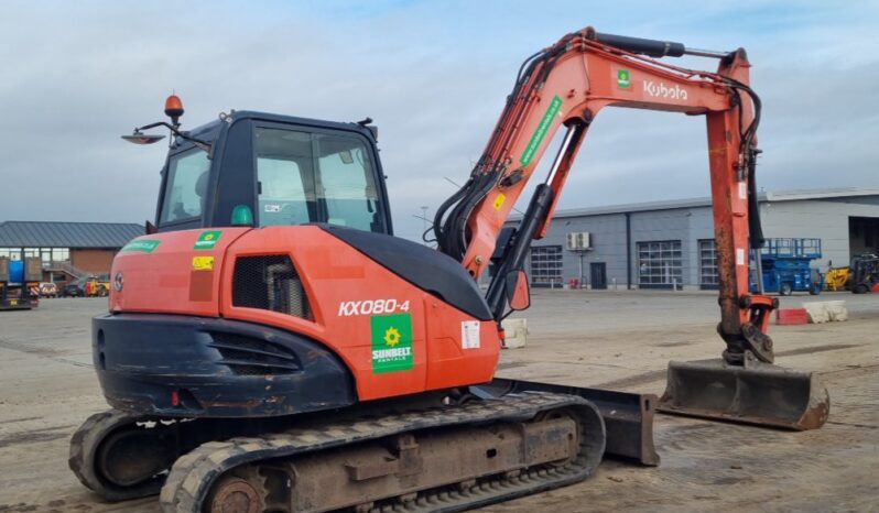 2016 Kubota KX080-4 6 Ton+ Excavators For Auction: Leeds -27th, 28th, 29th, 30th November 24 @ 8:00am full