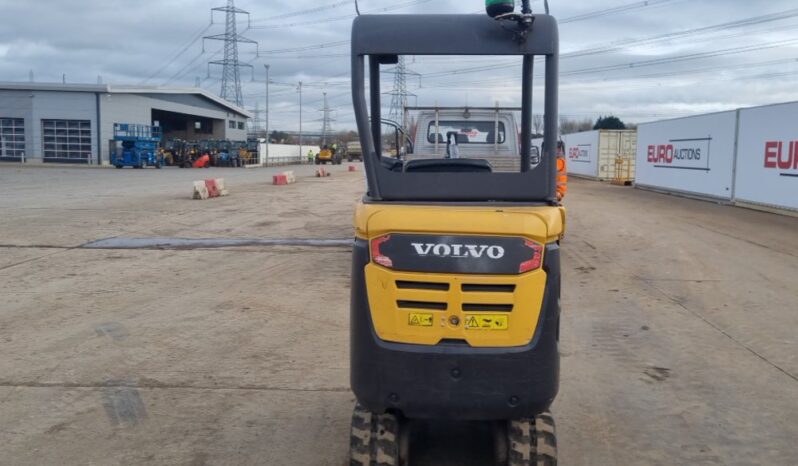 2016 Volvo EC15D Mini Excavators For Auction: Leeds -27th, 28th, 29th, 30th November 24 @ 8:00am full