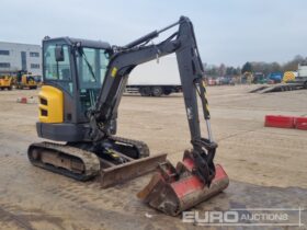 2018 Volvo EC27D Mini Excavators For Auction: Leeds -27th, 28th, 29th, 30th November 24 @ 8:00am full