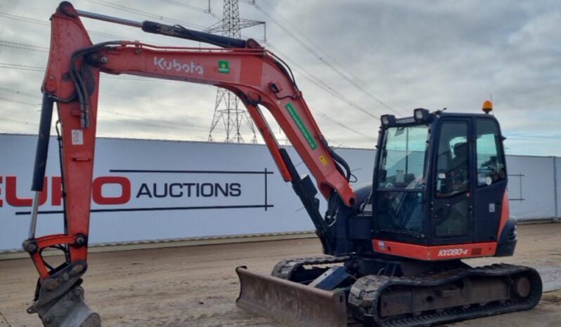 2016 Kubota KX080-4 6 Ton+ Excavators For Auction: Leeds -27th, 28th, 29th, 30th November 24 @ 8:00am