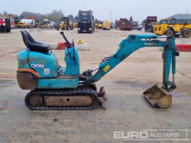 Kubota K008 Micro Excavators For Auction: Leeds -27th, 28th, 29th, 30th November 24 @ 8:00am full