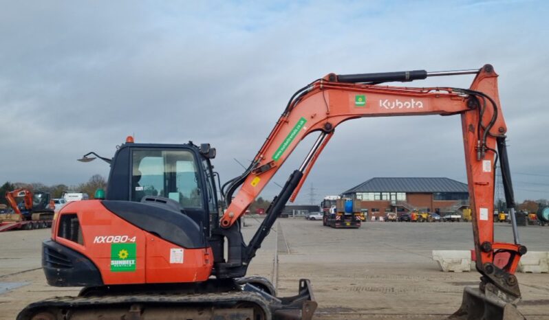 2016 Kubota KX080-4 6 Ton+ Excavators For Auction: Leeds -27th, 28th, 29th, 30th November 24 @ 8:00am full