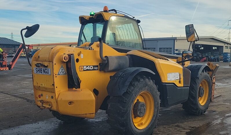 2018 JCB 540-140 Hi Viz Telehandlers For Auction: Leeds -27th, 28th, 29th, 30th November 24 @ 8:00am full