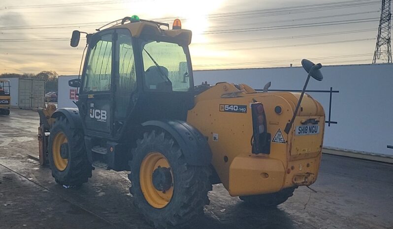 2018 JCB 540-140 Hi Viz Telehandlers For Auction: Leeds -27th, 28th, 29th, 30th November 24 @ 8:00am full