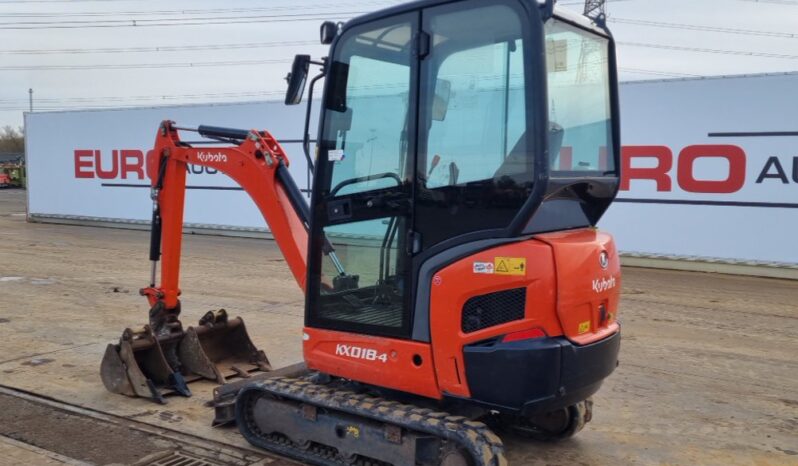 2018 Kubota KX018-4 Mini Excavators For Auction: Leeds -27th, 28th, 29th, 30th November 24 @ 8:00am full