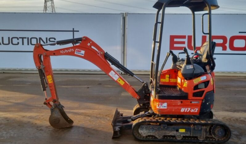 2016 Kubota U17-3A Mini Excavators For Auction: Leeds -27th, 28th, 29th, 30th November 24 @ 8:00am full