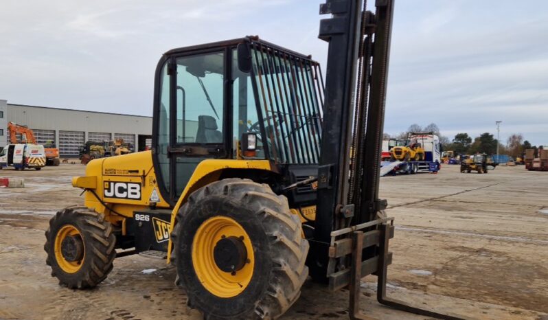 2010 JCB 926-4 Rough Terrain Forklifts For Auction: Leeds -27th, 28th, 29th, 30th November 24 @ 8:00am full