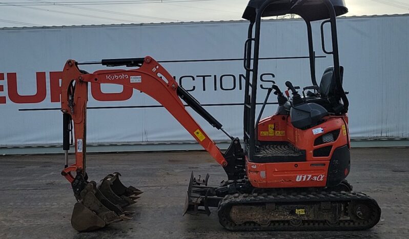 2017 Kubota U17-3A Mini Excavators For Auction: Leeds -27th, 28th, 29th, 30th November 24 @ 8:00am full