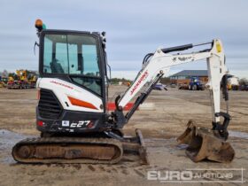 2019 Bobcat E27Z Mini Excavators For Auction: Leeds -27th, 28th, 29th, 30th November 24 @ 8:00am full