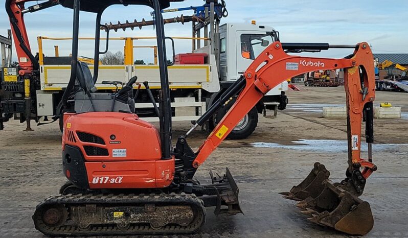 2017 Kubota U17-3A Mini Excavators For Auction: Leeds -27th, 28th, 29th, 30th November 24 @ 8:00am full