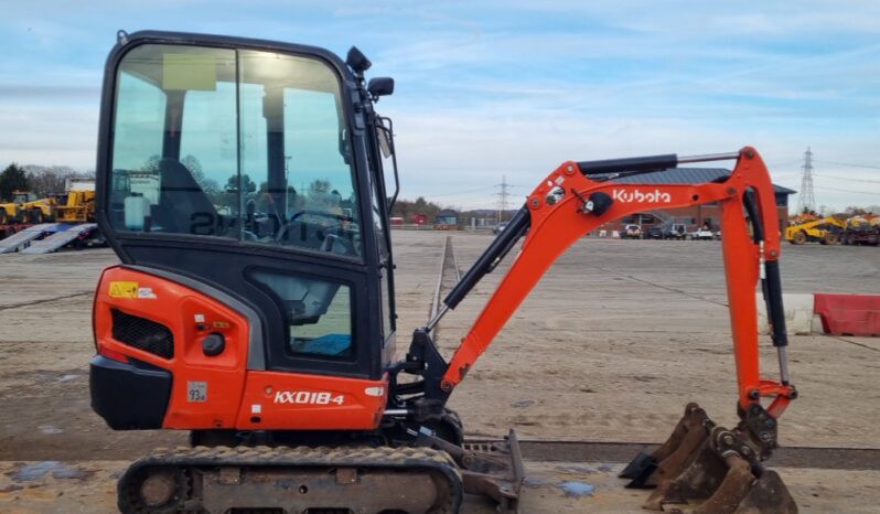 2018 Kubota KX018-4 Mini Excavators For Auction: Leeds -27th, 28th, 29th, 30th November 24 @ 8:00am full