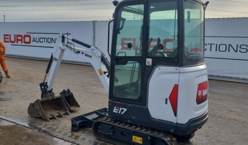 2019 Bobcat E17 Mini Excavators For Auction: Leeds -27th, 28th, 29th, 30th November 24 @ 8:00am full