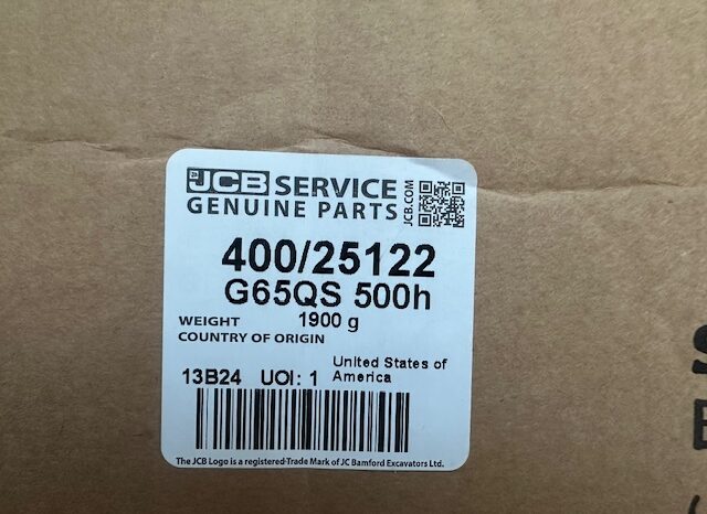 NEW GENUINE JCB PARTS 500 HOURS SERVICE KIT JCB G65QS full