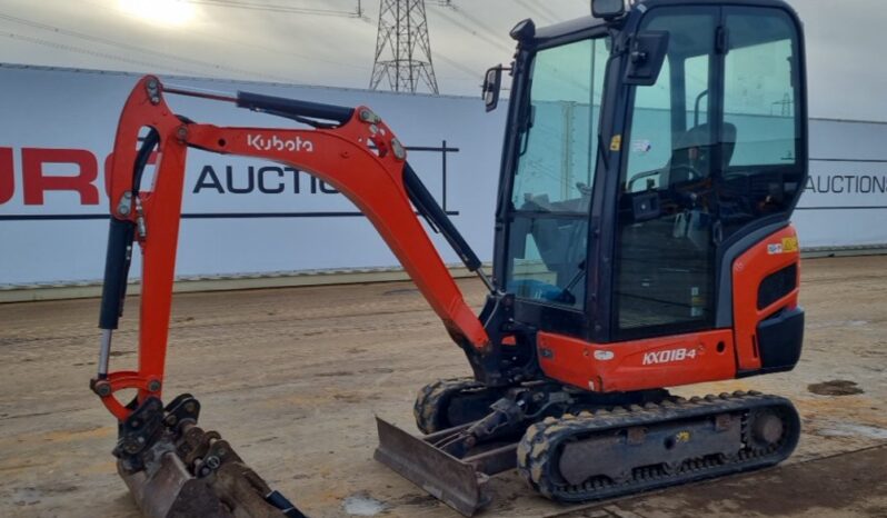 2018 Kubota KX018-4 Mini Excavators For Auction: Leeds -27th, 28th, 29th, 30th November 24 @ 8:00am