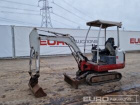 2013 Takeuchi TB016 Mini Excavators For Auction: Leeds -27th, 28th, 29th, 30th November 24 @ 8:00am