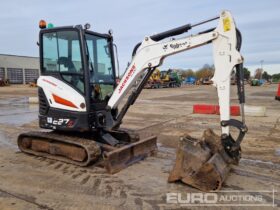 2019 Bobcat E27Z Mini Excavators For Auction: Leeds -27th, 28th, 29th, 30th November 24 @ 8:00am full