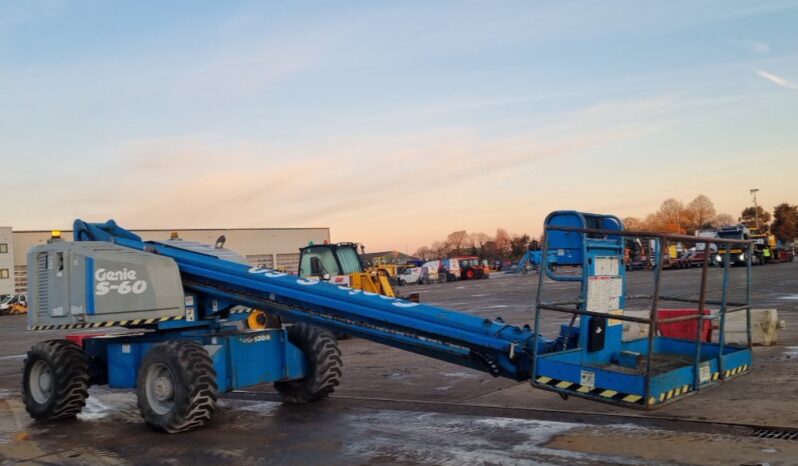 Genie S-60/223 Manlifts For Auction: Leeds -27th, 28th, 29th, 30th November 24 @ 8:00am full