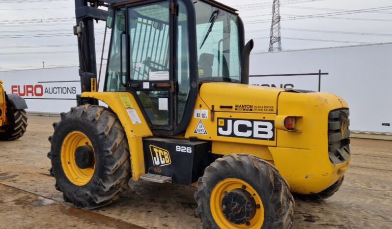 2010 JCB 926-4 Rough Terrain Forklifts For Auction: Leeds -27th, 28th, 29th, 30th November 24 @ 8:00am full