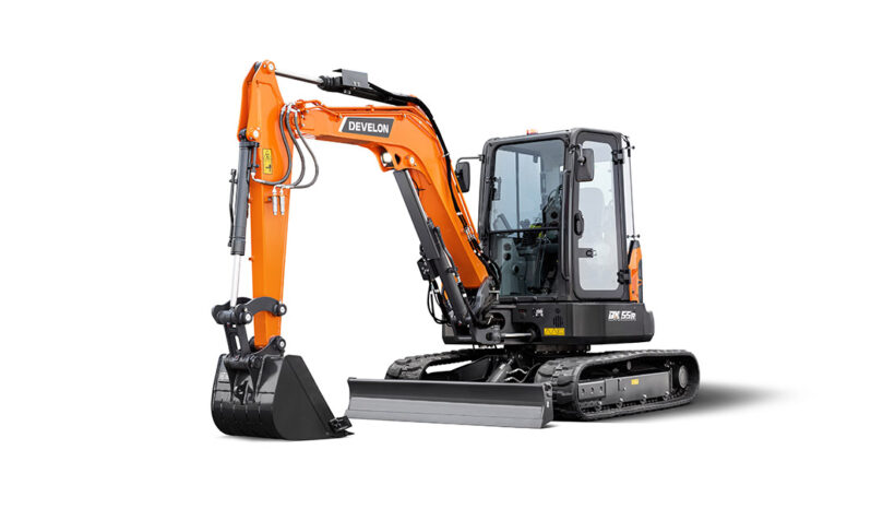 New 2024 Develon DX55R Mini Excavators full